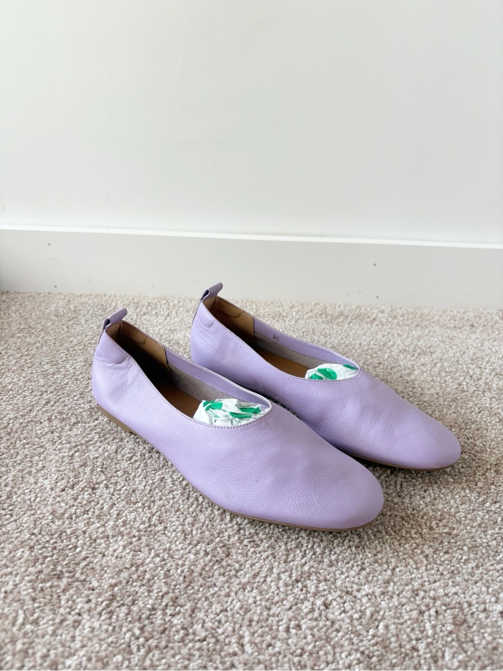 Everlane The Day Glove Lavender Purple Italian Leather Ballet Flats 9.5